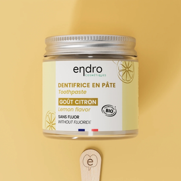 ENDRO Zahnpasta nat Zitrone Glas 100 ml