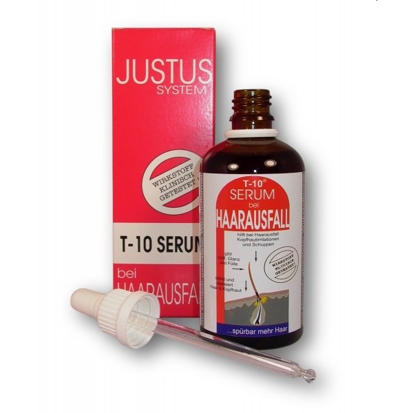 JUSTUS T 10 Serum bei Haarausfall Tinktur 100 ml