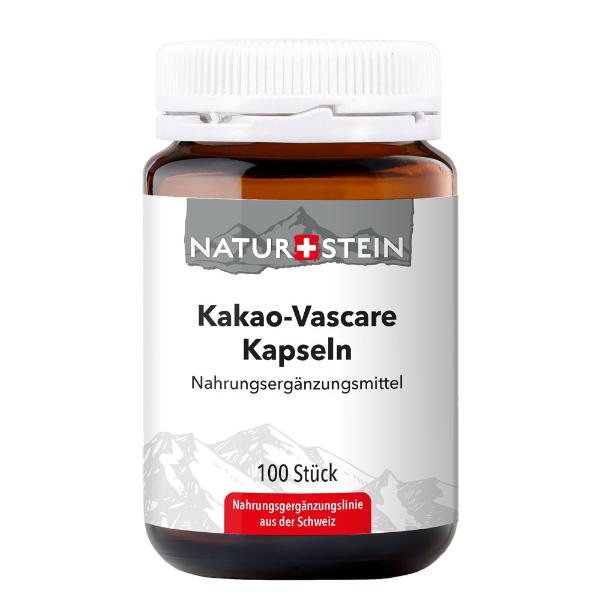 NATURSTEIN Kakao-Vascare Kaps Glas 100 Stk