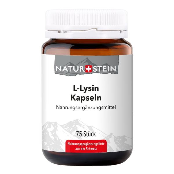 NATURSTEIN L-Lysin Kaps Glas 75 Stk