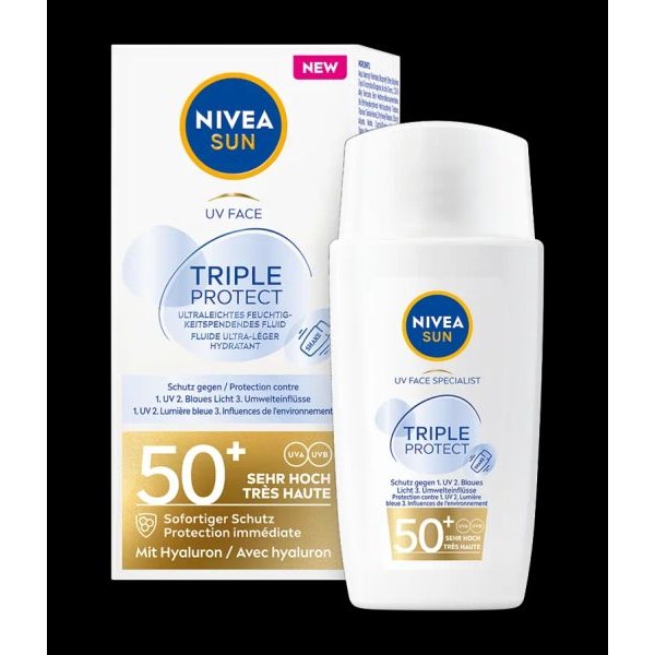 NIVEA Sun UV Face Triple Protect LSF50+ 40 ml