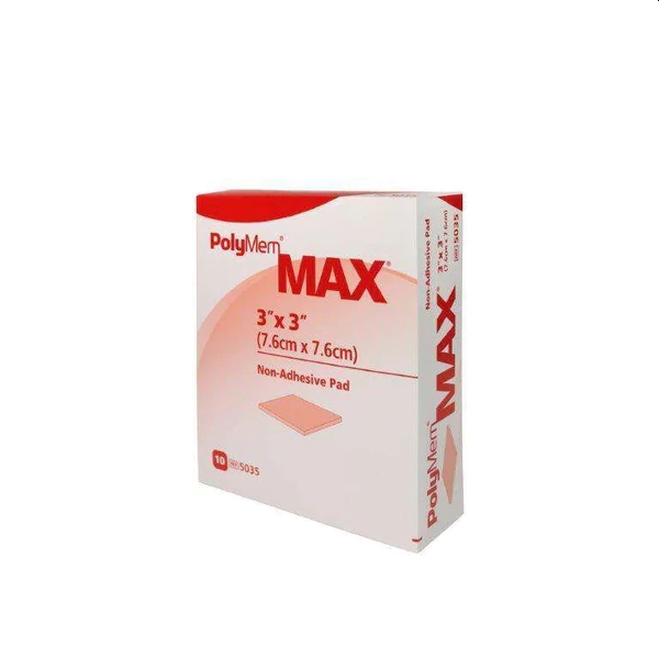POLYMEM MAX Superabsorb 7.6x7.6cm Non Ad st 10 Stk