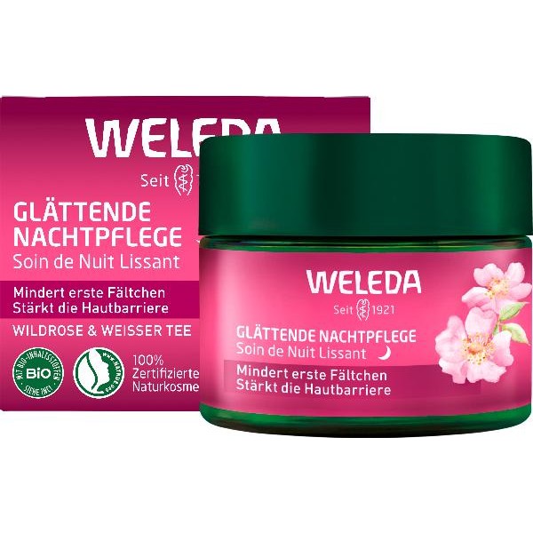 WELEDA Glättende Nachtpflege Wildro&wei Tee 40 ml