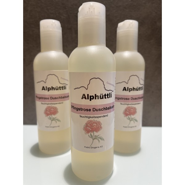 ALPHÜTTLI Cosmetics Pfingstrosen Duschbalsam 220 ml