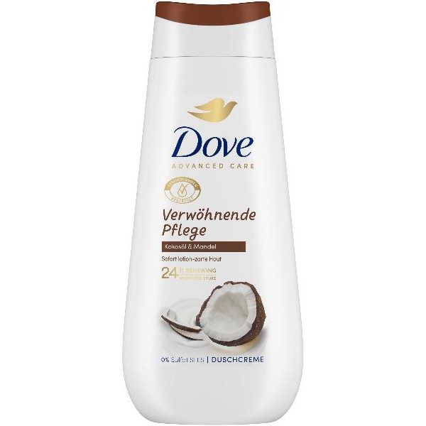 DOVE Advanced Care Duschcreme verwöh Kokos&Mandel 225 ml