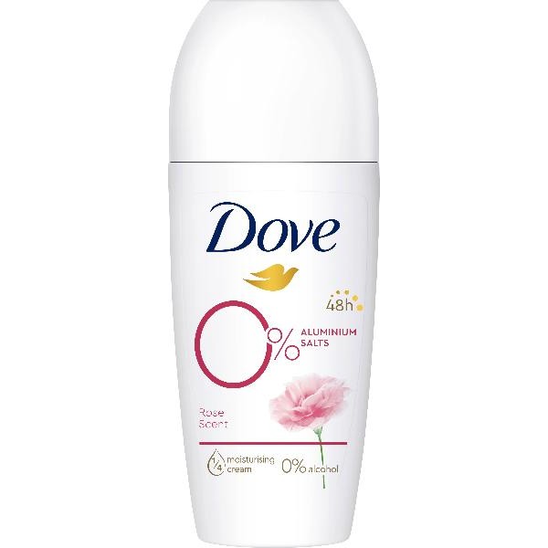 DOVE Deo Roll-on 0% Rose 50 ml