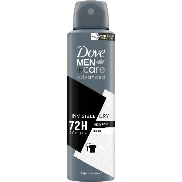 DOVE Deo Aeros Spray Men Adv Invisible Dry 150 ml