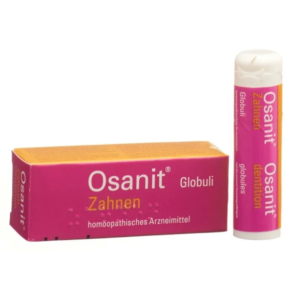 Hier sehen Sie den Artikel OSANIT Zahnen Glob 7.5 g aus der Kategorie Arzneimittel der Liste D. Dieser Artikel ist erhältlich bei pedro-shop.ch