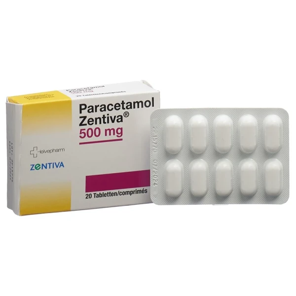 PARACETAMOL Zentiva Tabl 500 mg 20 Stk