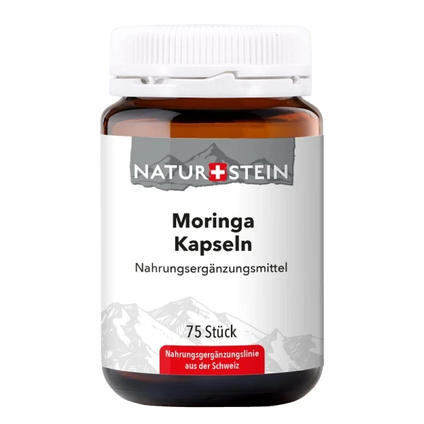 NATURSTEIN Moringa Kaps Glasfl 75 Stk