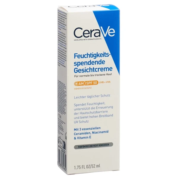 CERAVE Feuchtigkeitsspend Gesichtscr LSF50 52 ml