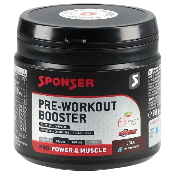 SPONSER Pre-Workout Booster Cola Ds 256 g