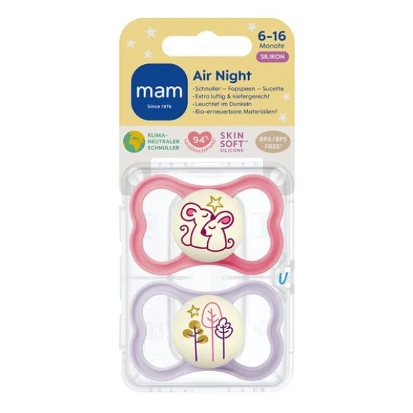 MAM Air Night Nuggi 6-16m 2 Stk