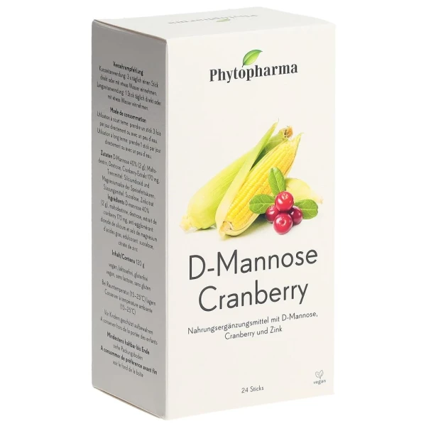 PHYTOPHARMA D-Mannose Cranberry Stick 24 Stk