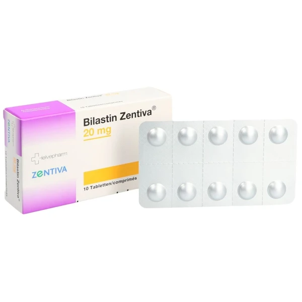 BILASTIN Zentiva Tabl 20 mg 10 Stk