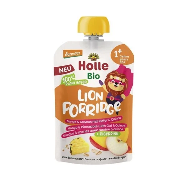 HOLLE Lion Porridge Mango Anan Hafer Quin 110 g