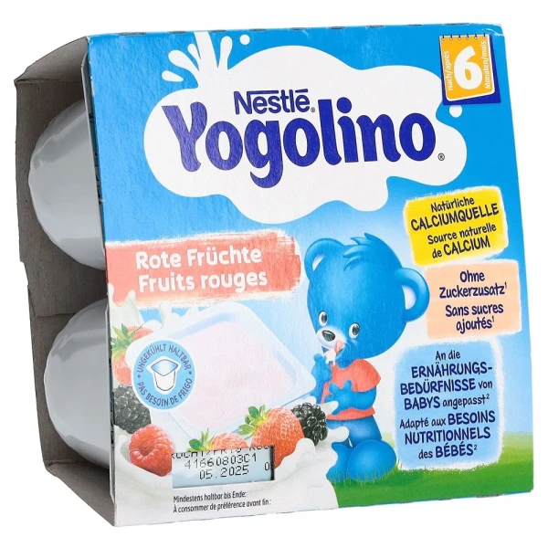 NESTLE Yogolino Rote Früchte 6M 4 x 90 g