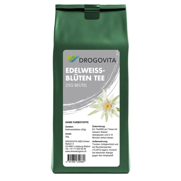 DROGOVITA Edelweissblüten Tee Btl 25 g