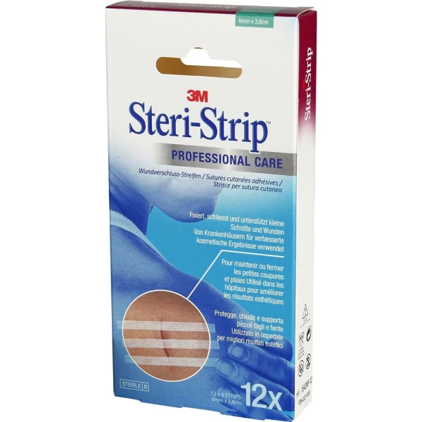 3M STERI STRIP 6x38mm weiss verstärkt 12 x 6 Stk