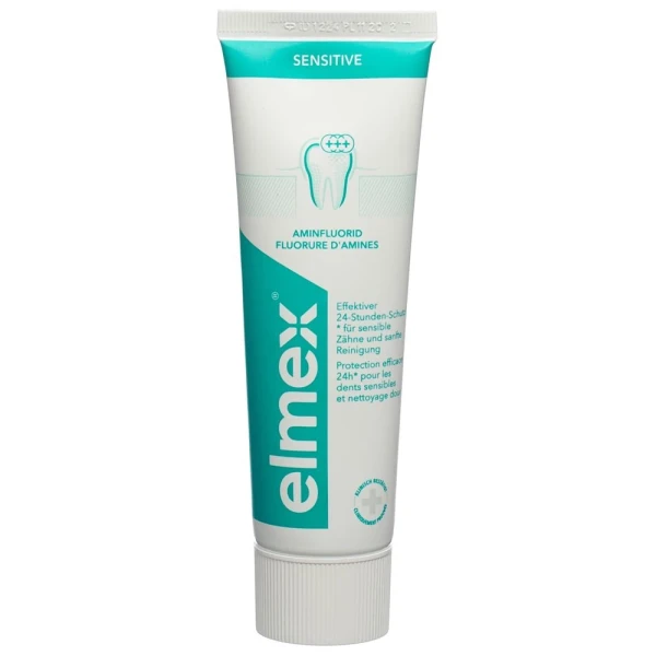 Hier sehen Sie den Artikel ELMEX SENSITIVE Zahnpasta Tb 75 ml aus der Kategorie Zahnpasta/Gel/Pulver. Dieser Artikel ist erhältlich bei pedro-shop.ch