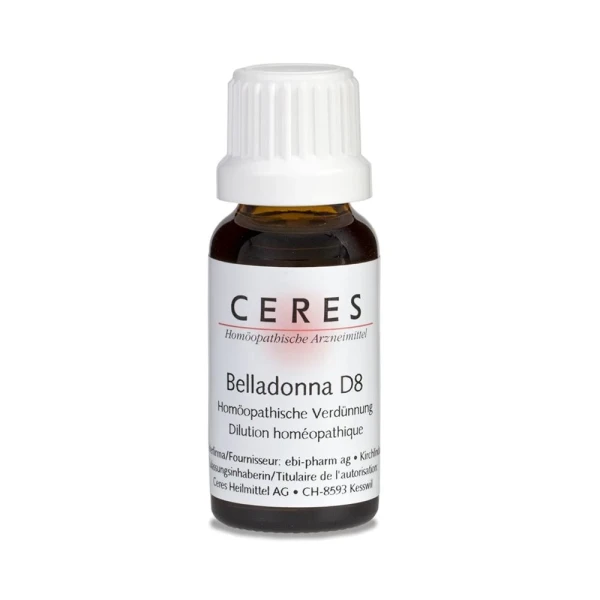 CERES Belladonna D 8 Dilution Fl 20 ml