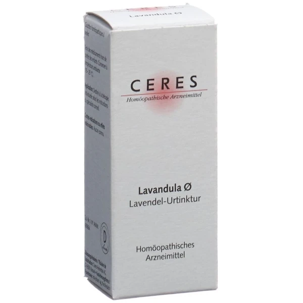 Hier sehen Sie den Artikel CERES Lavandula Urtinkt Fl 20 ml aus der Kategorie Homöopathische Arzneimittel. Dieser Artikel ist erhältlich bei pedro-shop.ch