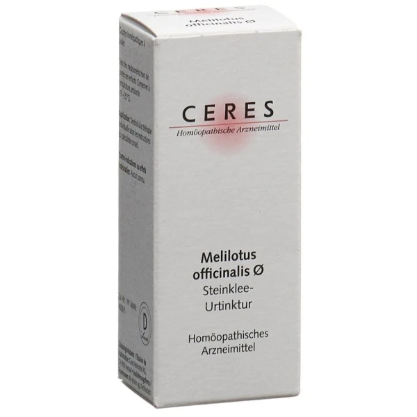 Hier sehen Sie den Artikel CERES Melilotus Urtinkt Fl 20 ml aus der Kategorie Homöopathische Arzneimittel. Dieser Artikel ist erhältlich bei pedro-shop.ch