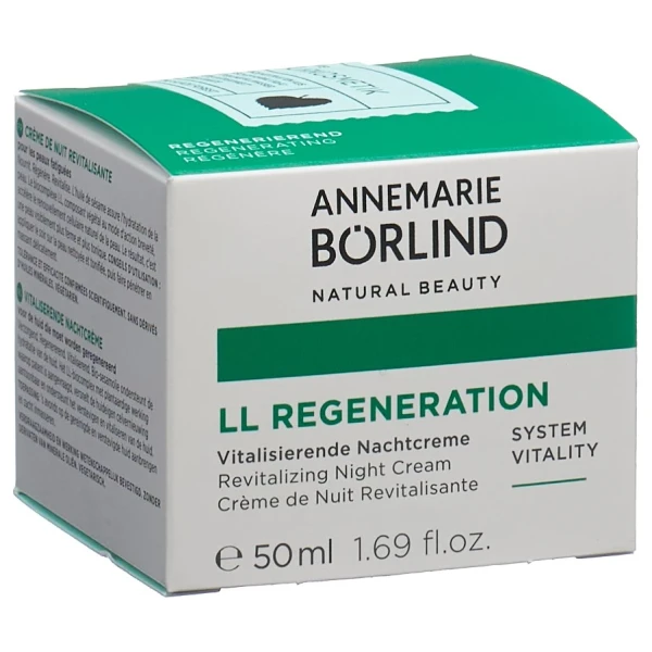 Hier sehen Sie den Artikel BÖRLIND LL REGENERAT Nachtcreme 50 ml aus der Kategorie Gesichts-Balsam/Creme/Gel/Öl. Dieser Artikel ist erhältlich bei pedro-shop.ch