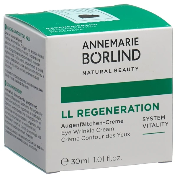 Hier sehen Sie den Artikel BÖRLIND LL REGENERAT Augenfältchen Creme 30 ml aus der Kategorie Augenpflege. Dieser Artikel ist erhältlich bei pedro-shop.ch