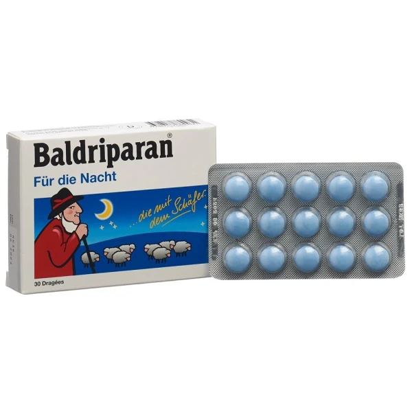 Hier sehen Sie den Artikel BALDRIPARAN für die Nacht Drag 30 Stk aus der Kategorie Arzneimittel der Liste D. Dieser Artikel ist erhältlich bei pedro-shop.ch