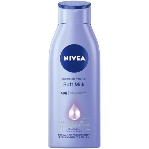 Hier sehen Sie den Artikel NIVEA BODY Verwöhnende Soft Milk 400 ml aus der Kategorie Körpermilch/Creme/Lotion/Öl/Gel. Dieser Artikel ist erhältlich bei pedro-shop.ch