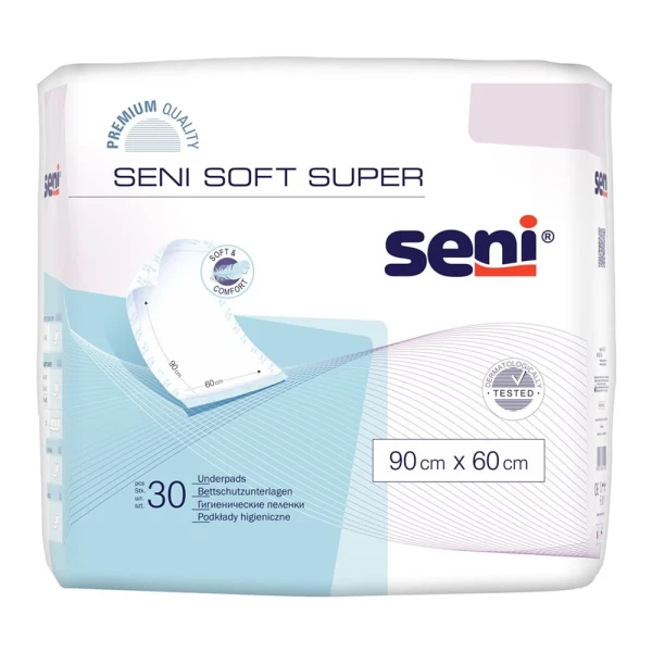 SENI Soft Super Bettschutz 90x60cm 30 Stk
