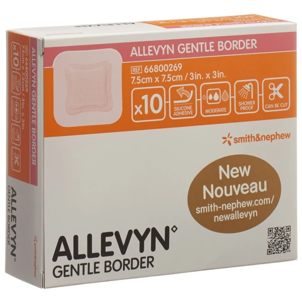 ALLEVYN GB Wundverband 7.5x7.5cm 10 Stk