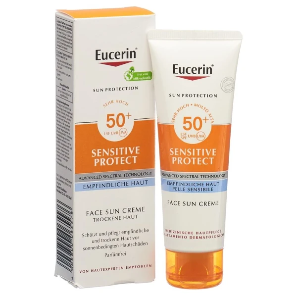 Hier sehen Sie den Artikel EUCERIN SUN Face Creme LSF50+ 50 ml aus der Kategorie Sonnenschutz. Dieser Artikel ist erhältlich bei pedro-shop.ch