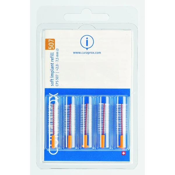 Hier sehen Sie den Artikel CURAPROX CPS 507 Interdentalbürste orange 5 Stk aus der Kategorie Zahnbürsten Interdental. Dieser Artikel ist erhältlich bei pedro-shop.ch