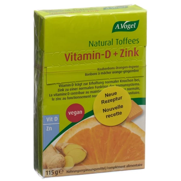 Hier sehen Sie den Artikel VOGEL Natural Toffees Vit D+Zink Orang-Ingw 115 g aus der Kategorie Nahrungsergänzungsmittel. Dieser Artikel ist erhältlich bei pedro-shop.ch