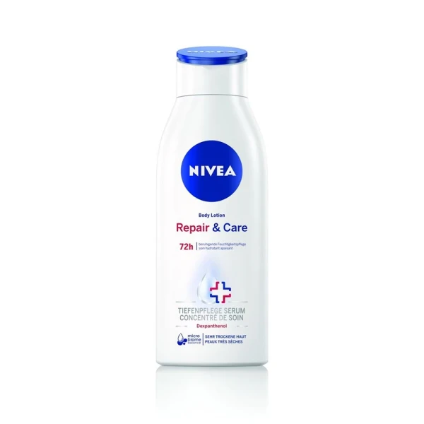 Hier sehen Sie den Artikel NIVEA BODY Repair&Care Body Lotion 400 ml aus der Kategorie Körpermilch/Creme/Lotion/Öl/Gel. Dieser Artikel ist erhältlich bei pedro-shop.ch