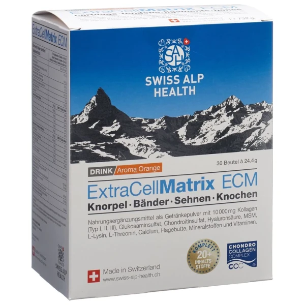 Hier sehen Sie den Artikel EXTRA CELL Matrix ECM Drink Gelenke Orange 30 Stk aus der Kategorie Nahrungsergänzungsmittel. Dieser Artikel ist erhältlich bei pedro-shop.ch