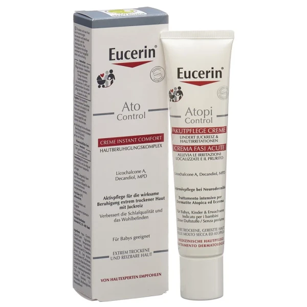 Hier sehen Sie den Artikel EUCERIN AtoControl Creme Instant Comf 40 ml aus der Kategorie Gesichts-Balsam/Creme/Gel/Öl. Dieser Artikel ist erhältlich bei pedro-shop.ch