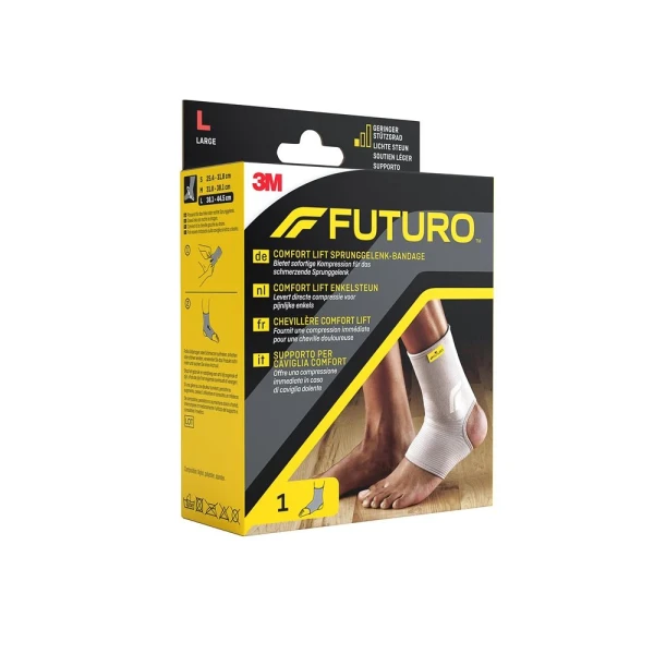 Hier sehen Sie den Artikel 3M FUTURO Bandage Comf Lift Sprunggelenk L aus der Kategorie Knöchelbandagen. Dieser Artikel ist erhältlich bei pedro-shop.ch