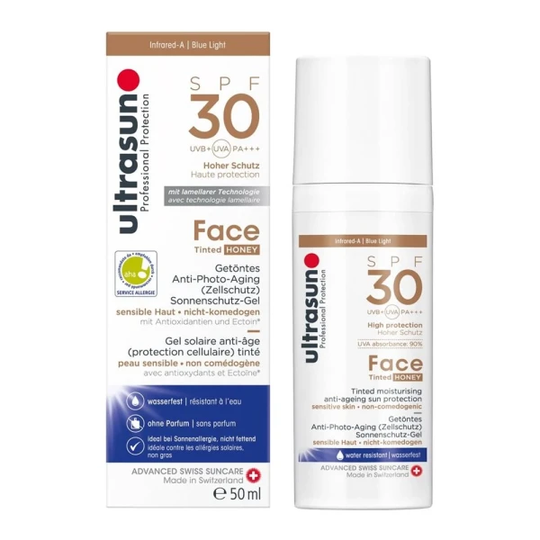 Hier sehen Sie den Artikel ULTRASUN Face Tinted Honey SPF 30 50 ml aus der Kategorie Sonnenschutz. Dieser Artikel ist erhältlich bei pedro-shop.ch