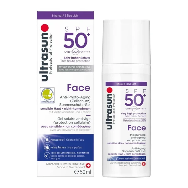 Hier sehen Sie den Artikel ULTRASUN Face SPF 50+ 50 ml aus der Kategorie Sonnenschutz. Dieser Artikel ist erhältlich bei pedro-shop.ch