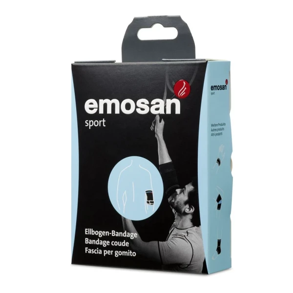 Hier sehen Sie den Artikel EMOSAN sport Ellbogen-Bandage S aus der Kategorie Ellbogenbandagen. Dieser Artikel ist erhältlich bei pedro-shop.ch