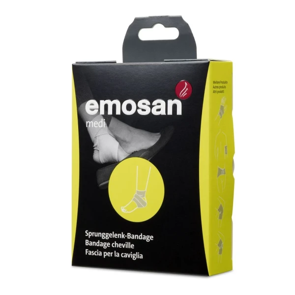 Hier sehen Sie den Artikel EMOSAN medi Sprunggelenk-Bandage S aus der Kategorie Knöchelbandagen. Dieser Artikel ist erhältlich bei pedro-shop.ch