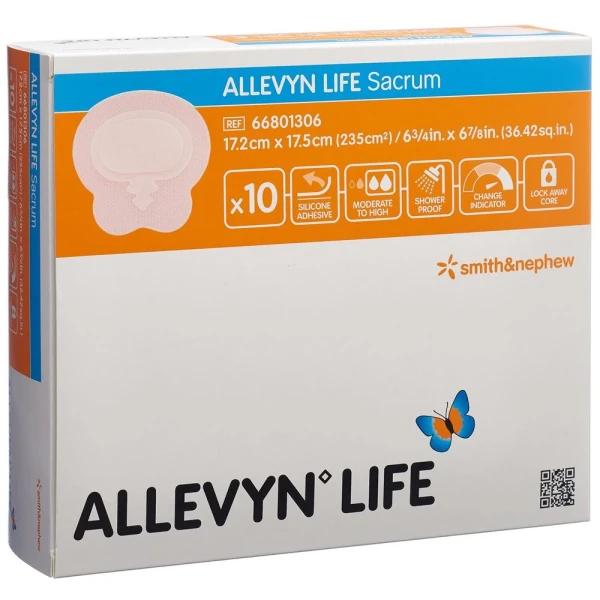 ALLEVYN LIFE SACRUM Sil-Schaumv 17.2x17.5cm 10 Stk