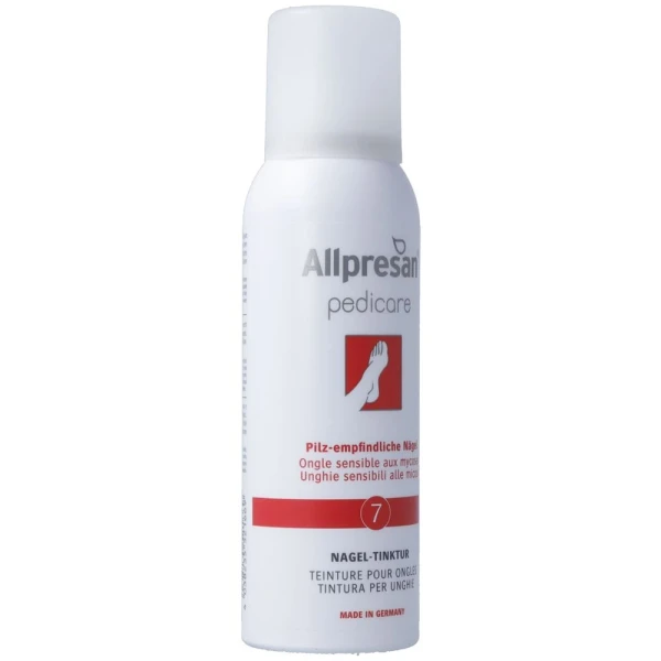 Hier sehen Sie den Artikel ALLPRESAN pedicare 7 Nageltinktur Pilz 125 ml aus der Kategorie Nagelbalsam/Cremen/Kuren. Dieser Artikel ist erhältlich bei pedro-shop.ch