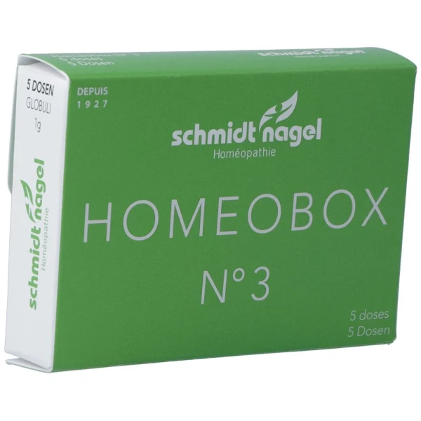 Hier sehen Sie den Artikel SN HomeoBox 3 Glob 5 x 1 g aus der Kategorie Homöopathische Arzneimittel. Dieser Artikel ist erhältlich bei pedro-shop.ch