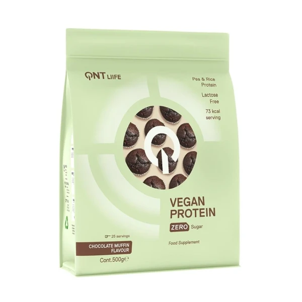 QNT Vegan Protein Zero Sug-Lact Fr Choc Muff 500 g