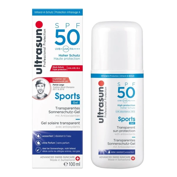 ULTRASUN Sports Gel SPF 50 Fl 100 ml