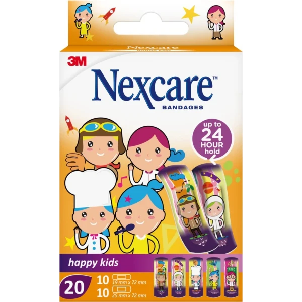 Hier sehen Sie den Artikel 3M NEXCARE Kinderpflast Happy Kids Profess 20 Stk aus der Kategorie Schnellverbände Plastik. Dieser Artikel ist erhältlich bei pedro-shop.ch